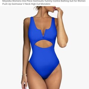 Women's Blue One Piece Swimsuit C4